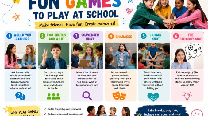 fun games to play at school