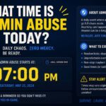 What Time Is Admin Abuse Today? Everything Players Need to Know what time is admin abuse today