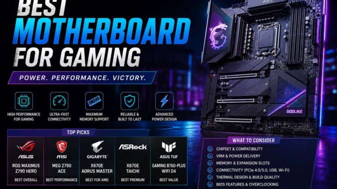 best motherboard for gaming