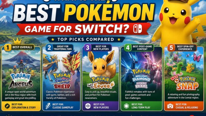 best pokemon game for switch