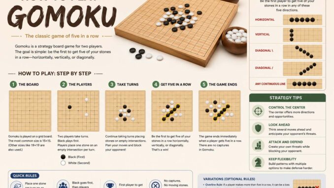 how to play gomoku