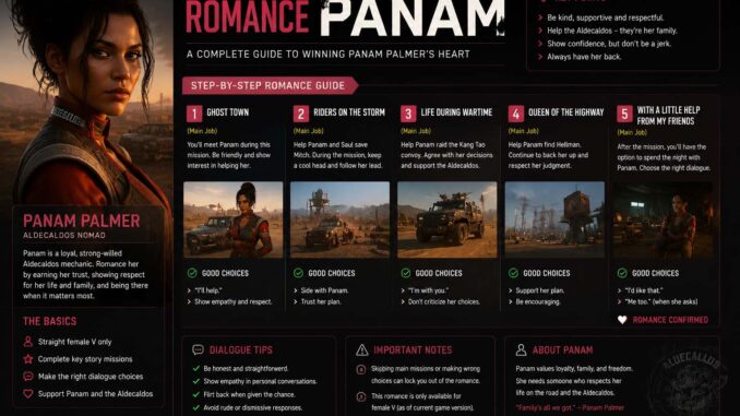 how to romance panam