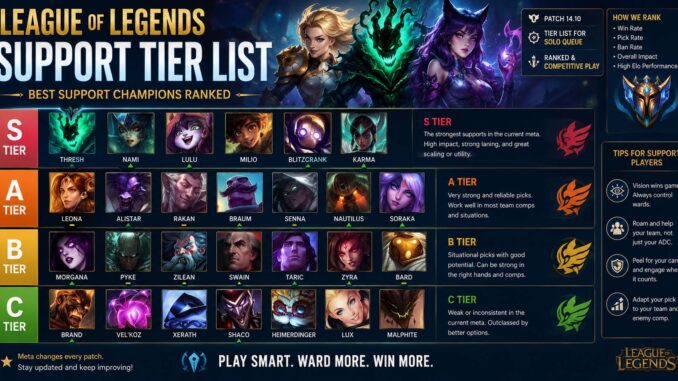 lol support tier list