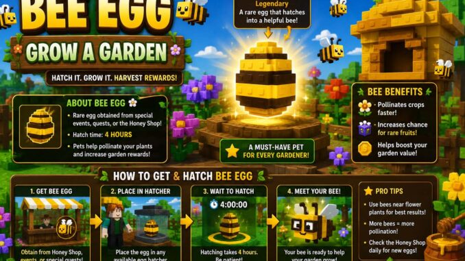 bee egg grow a garden