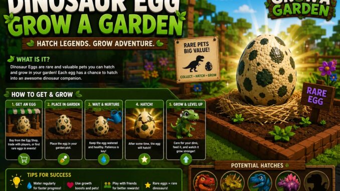 dinosaur egg grow a garden