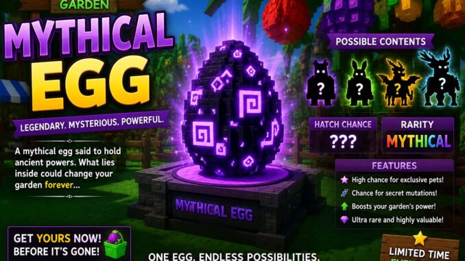 mythical egg grow a garden
