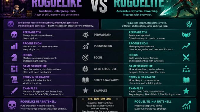 roguelike vs roguelite