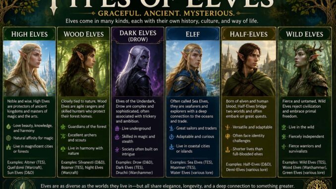 types of elves