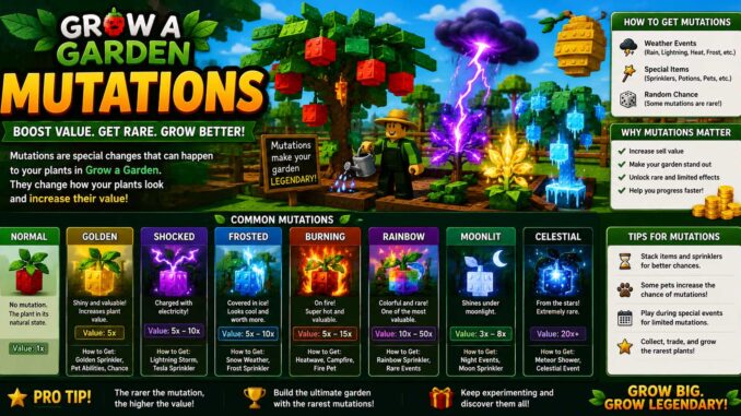 grow a garden mutations