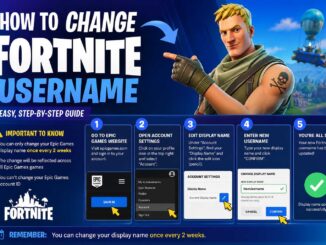 how to change fortnite username