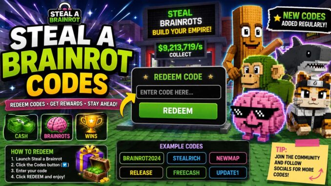 steal a brainrot codes