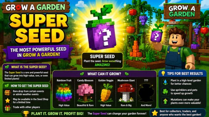 super seed grow a garden