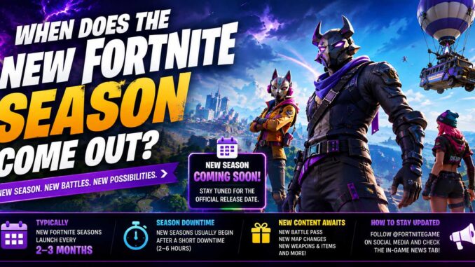 when does the new fortnite season come out