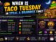 when is taco tuesday in steal a brainrot time