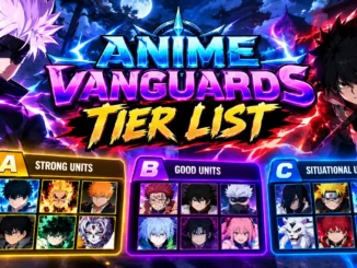 anime vanguards tier list